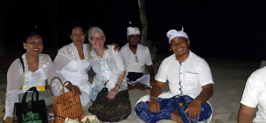 Meeka and Balinese friends after ceremony